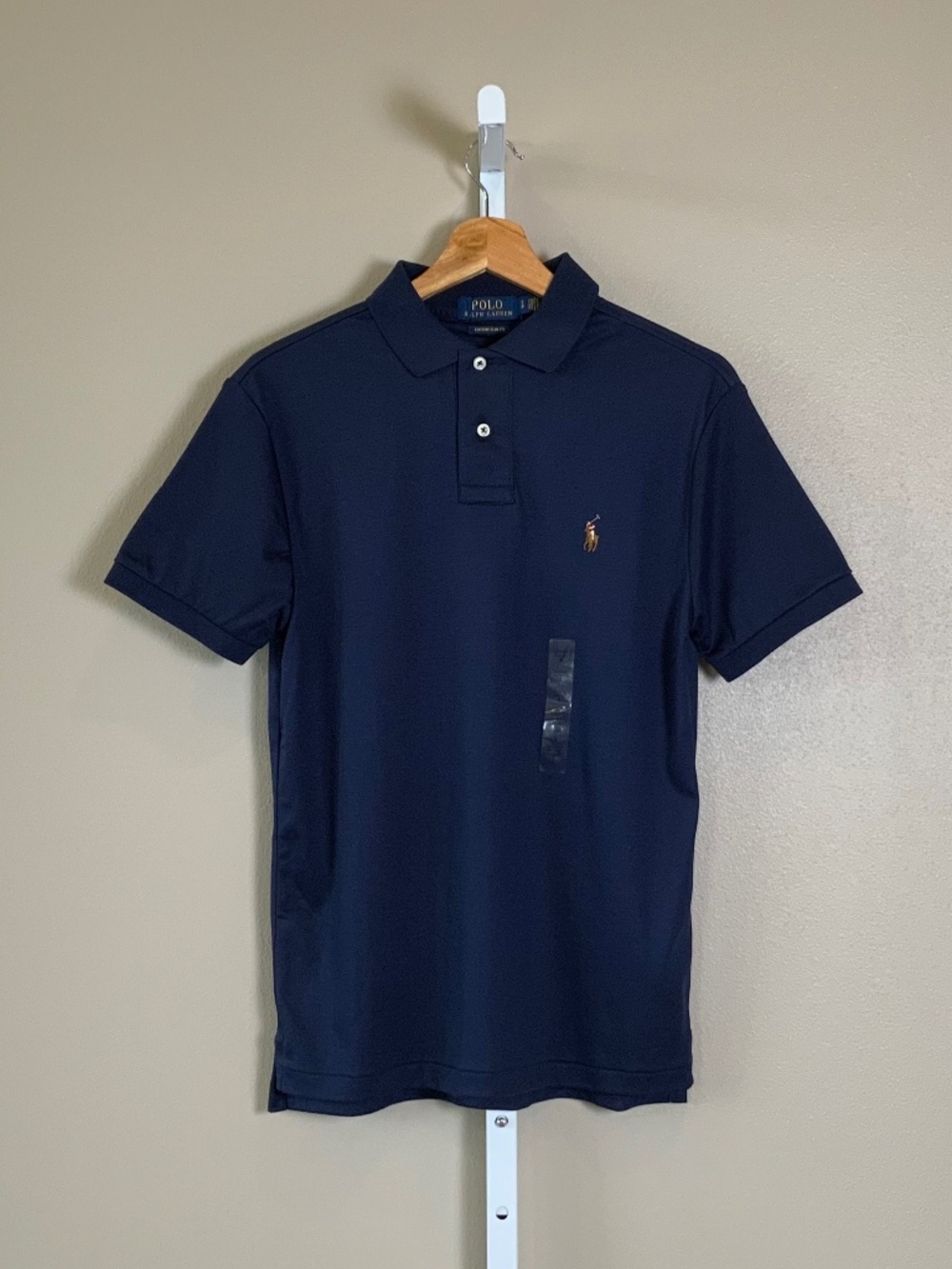 POLO Ralph Lauren Short Sleeve Custom Slim Fit Soft Cotton Polo Shirt - Picture 5 of 16